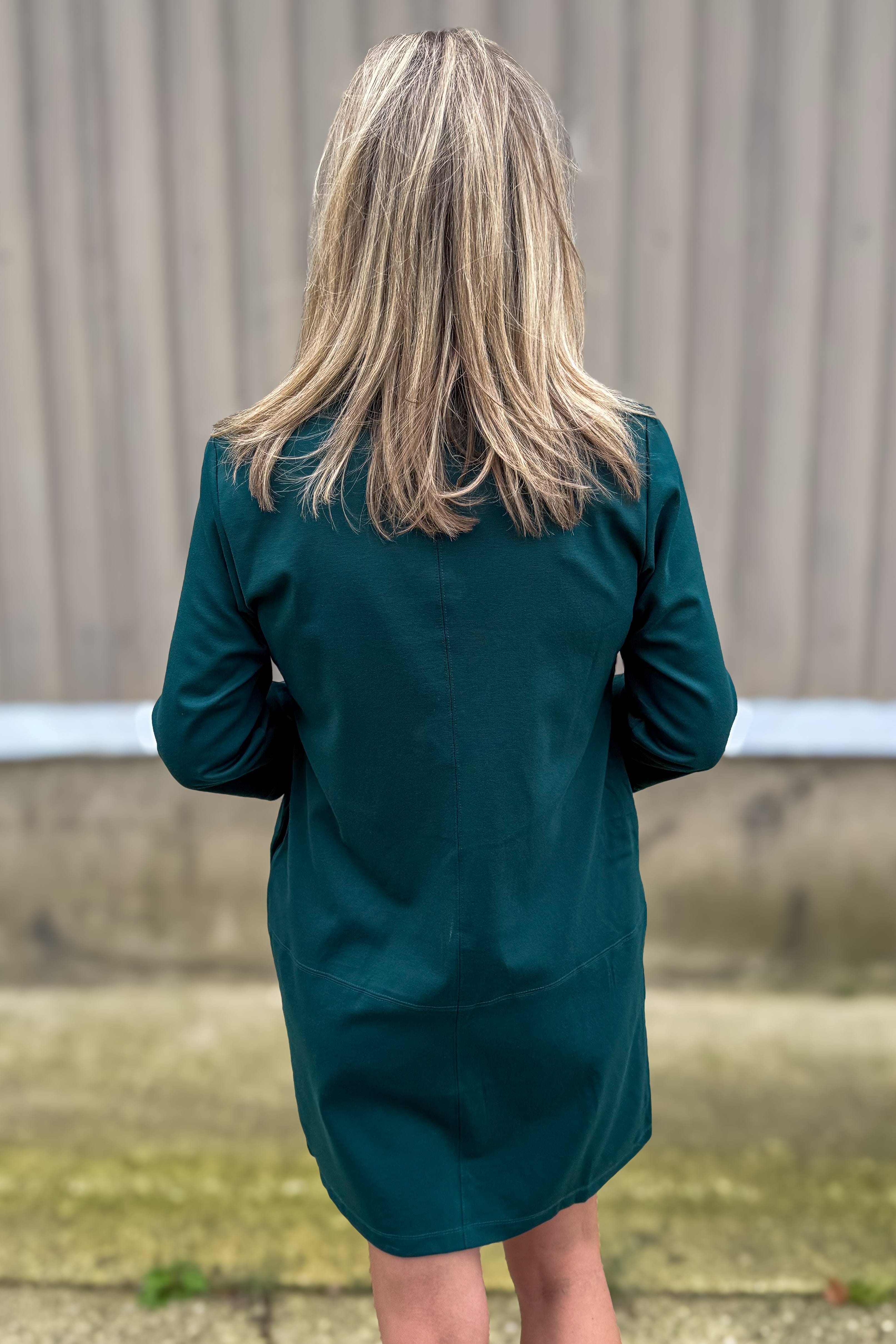 Hunter Green Portfolio Dress Back