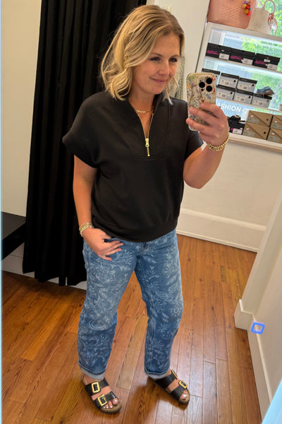Paisley Straight Jeans