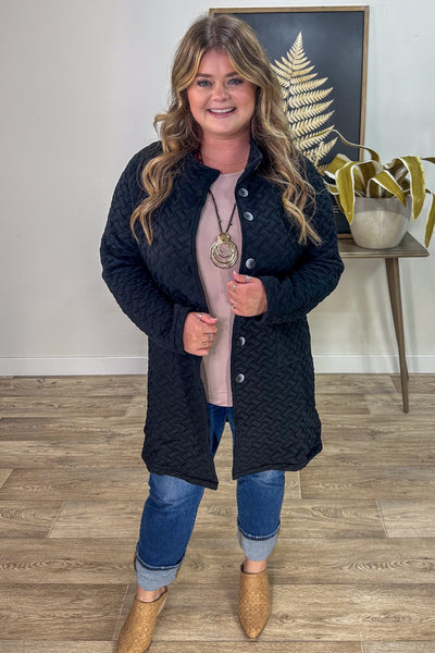 Black Quilted Jacket