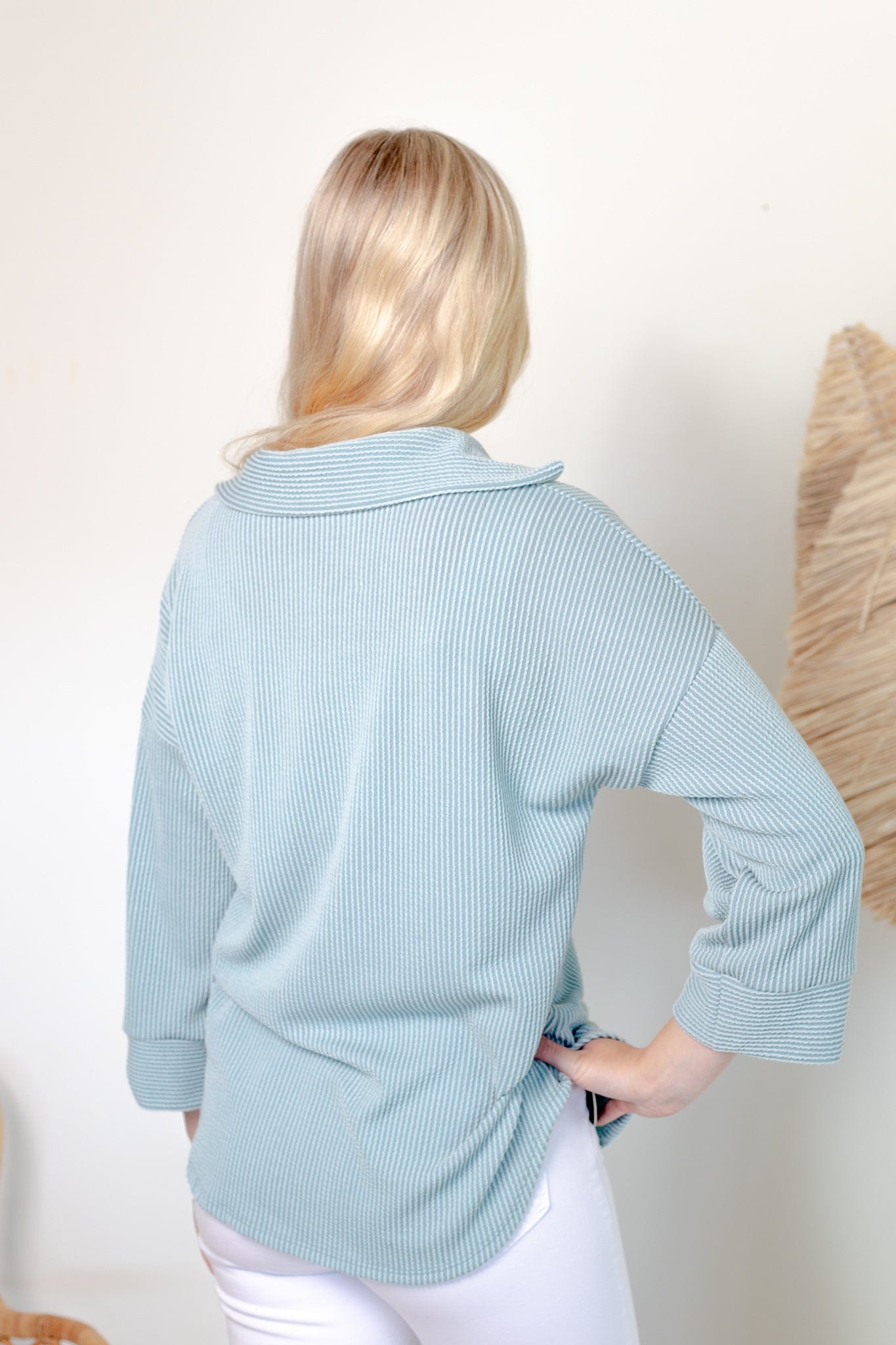 Mint Spring Textured Shacket