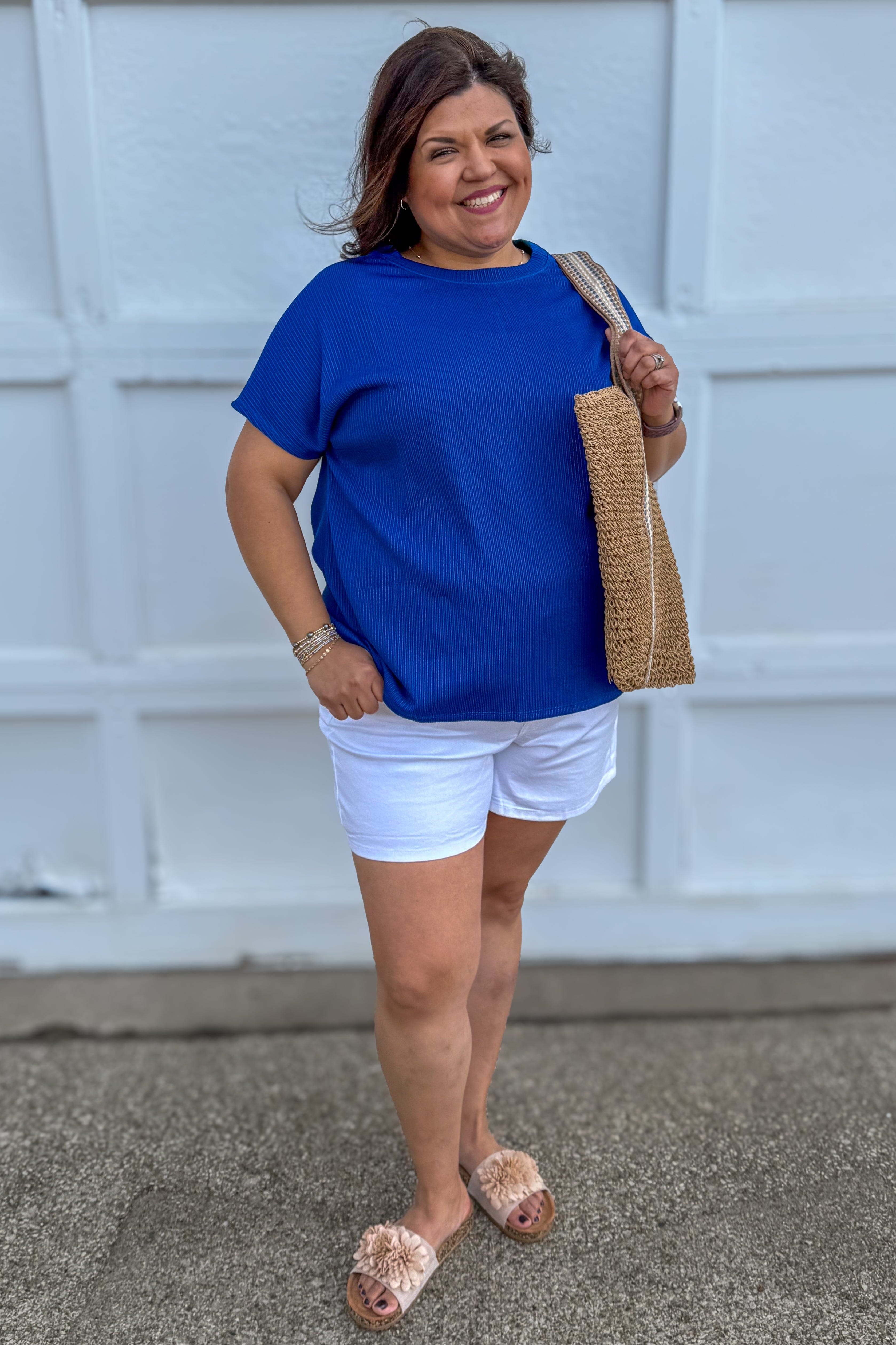 Royal Blue Palm Beach Ribbed Set