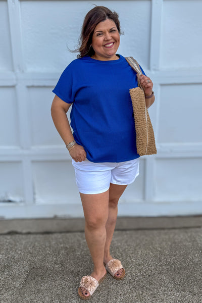 Royal Blue Palm Beach Ribbed Set