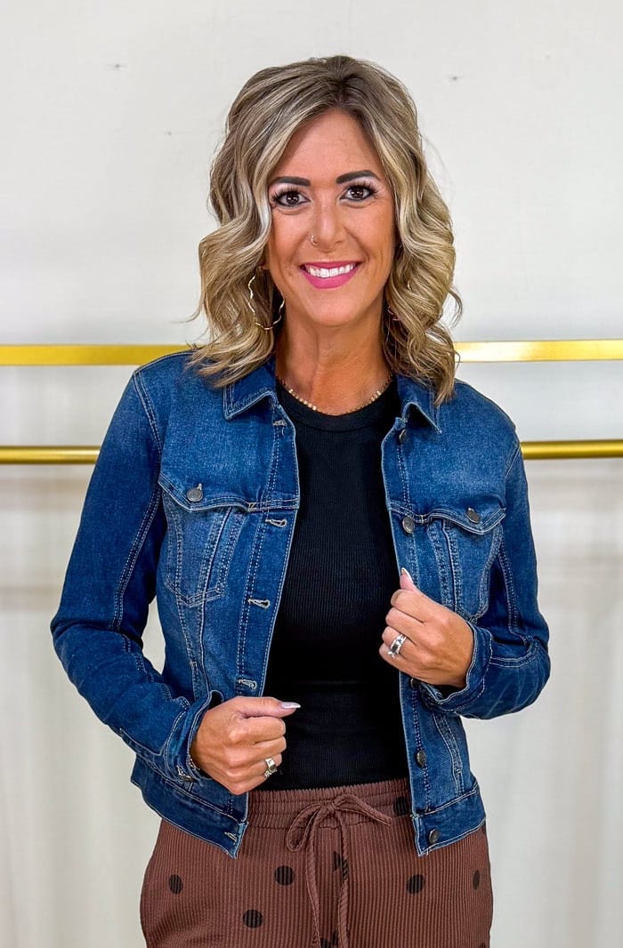 Dark Wash Western Denim Jacket