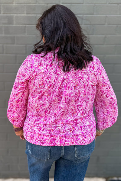 Pink Paisley Lizzy Blouse back