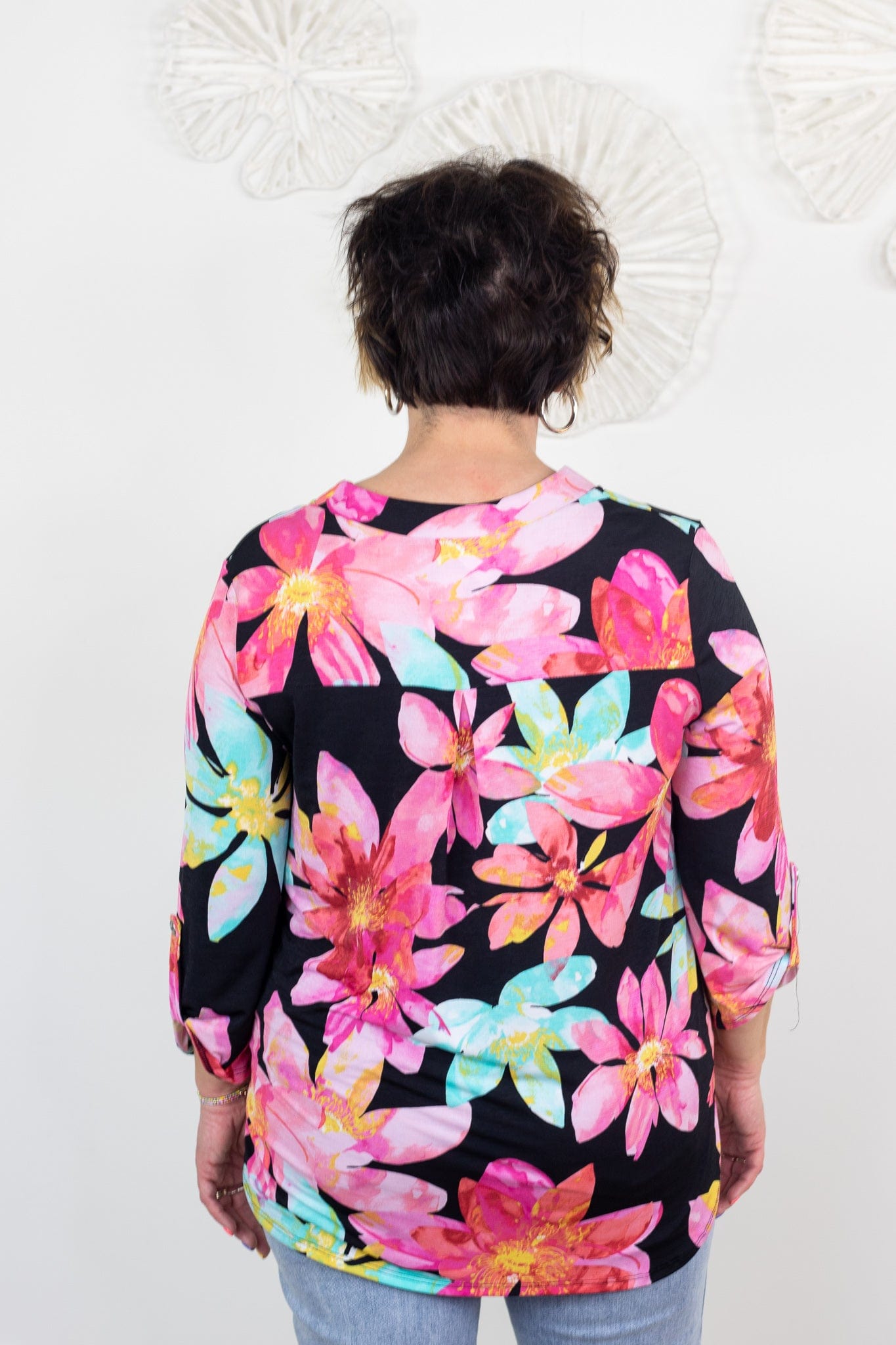 Tropic Floral Lizzy Top