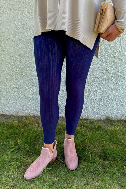 Navy Denim Legging