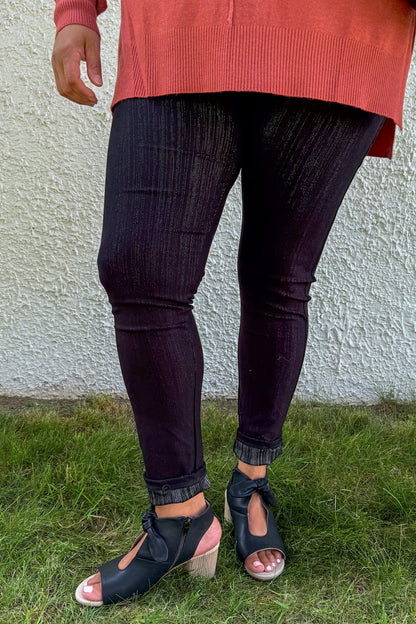 Black Denim Legging