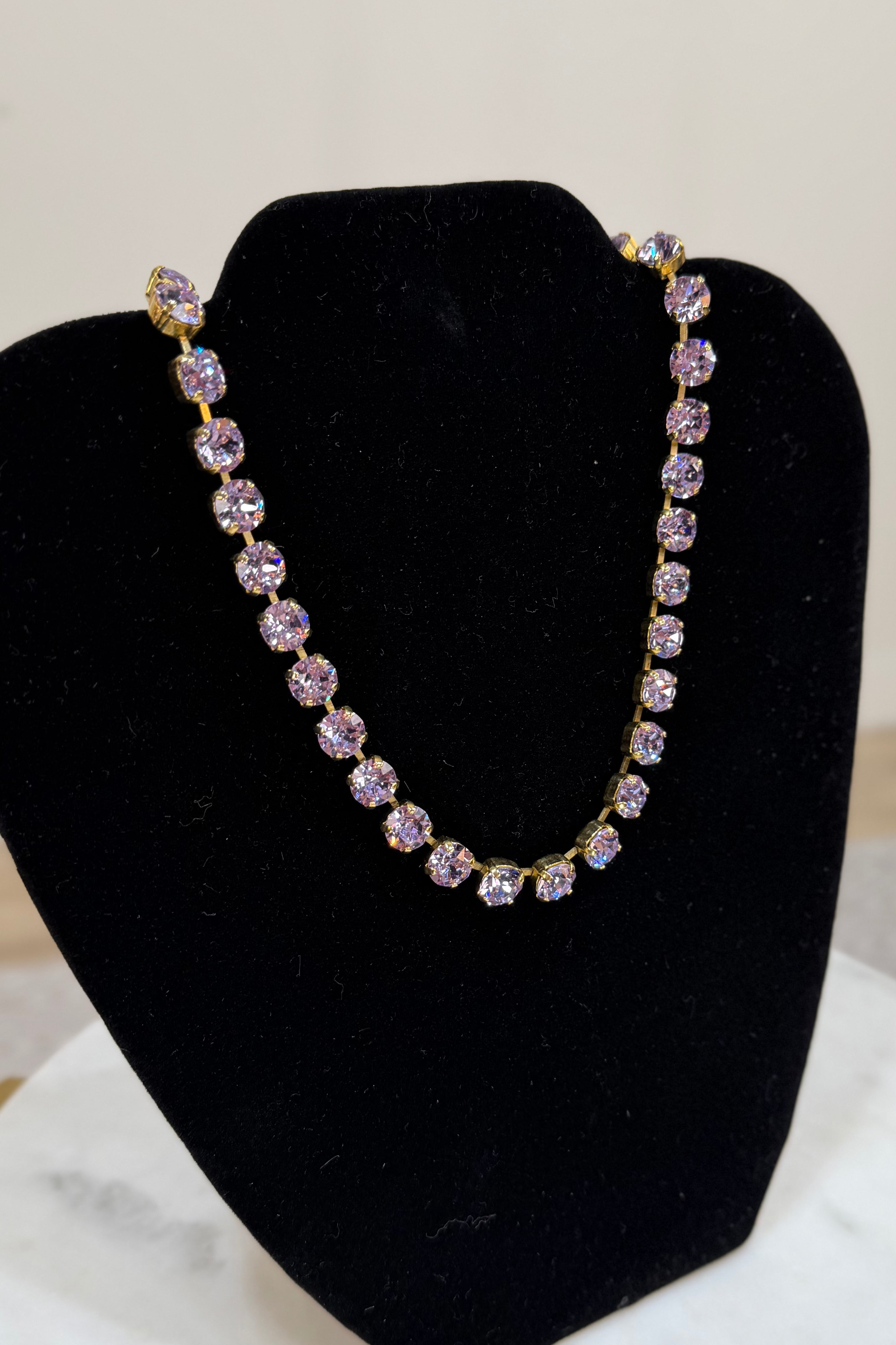 Oakland Necklace in Gold Lilac