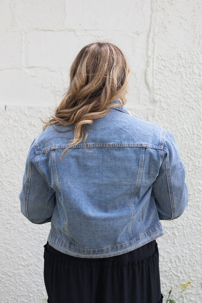 Pearl It Up Denim Jacket