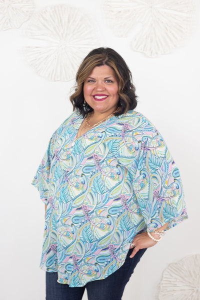 Paisley Chiffon Popover