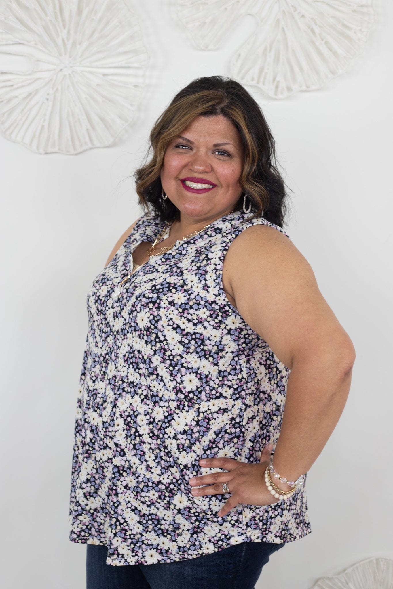 Ditsy Daisy Floral Tank
