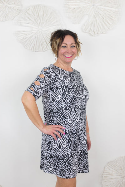 Black & White Aztec Dress