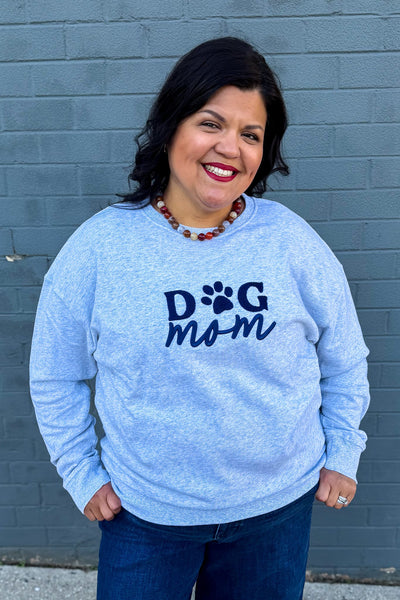 Grey Dog Mom Sweatshirt