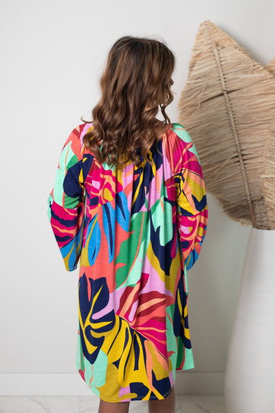 Mod Botanical Dress