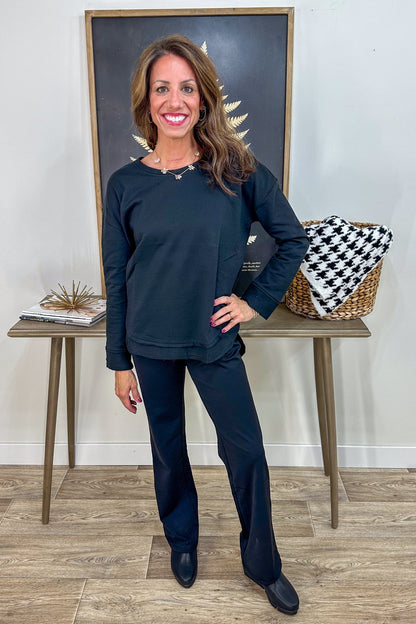 Black Long Sleeve Tunic styled