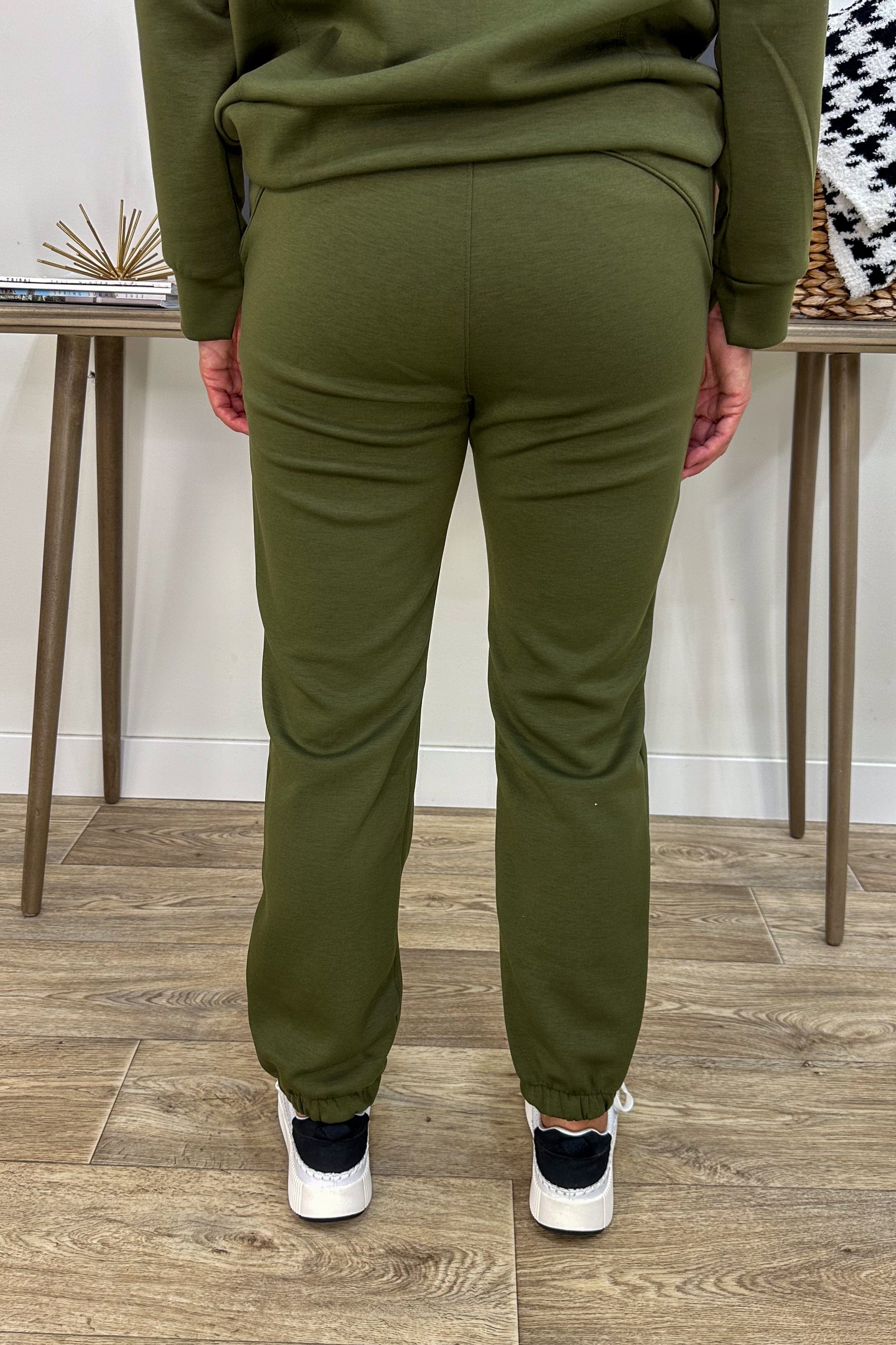 Olive Day Trip Jogger Pant back