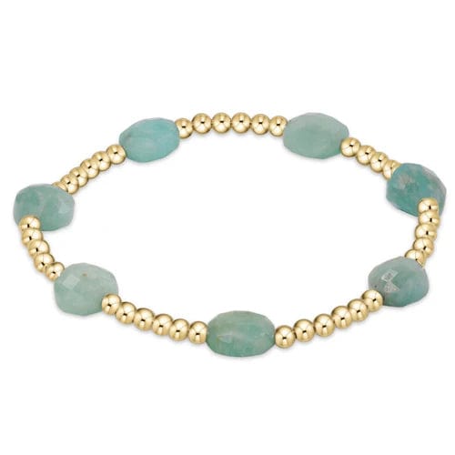Admire Gold 3mm Bracelet - Amazonite
