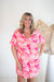 Coral Paisley Dress