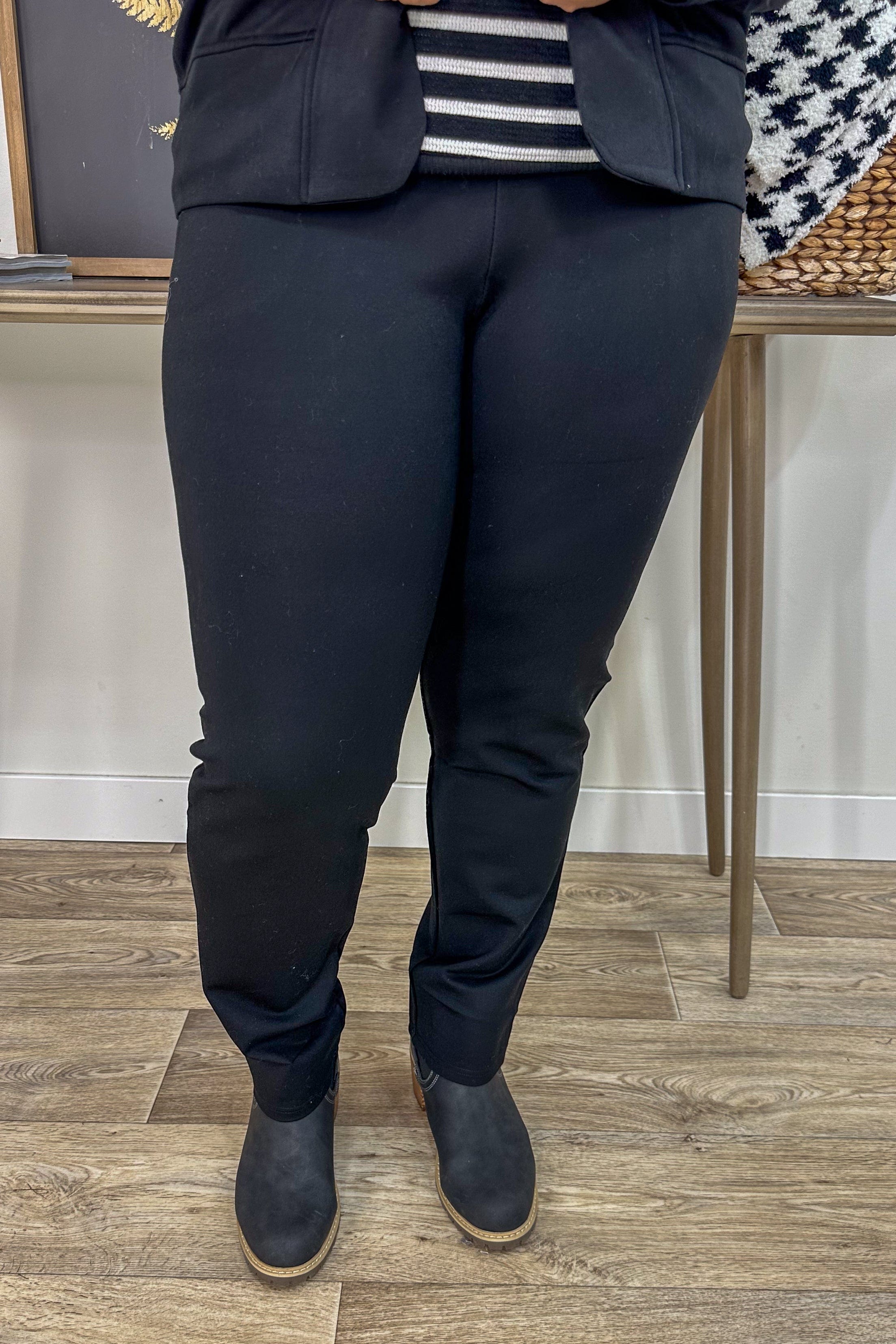 Black Ponte Pant Pullon