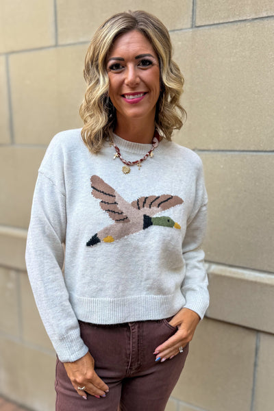 Ivory Flying Duck Sweater