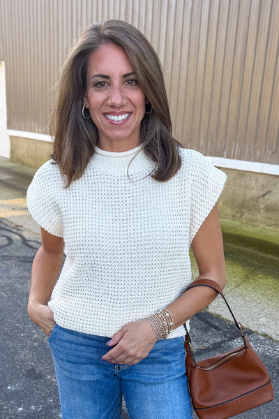 Cream Sweater Vest