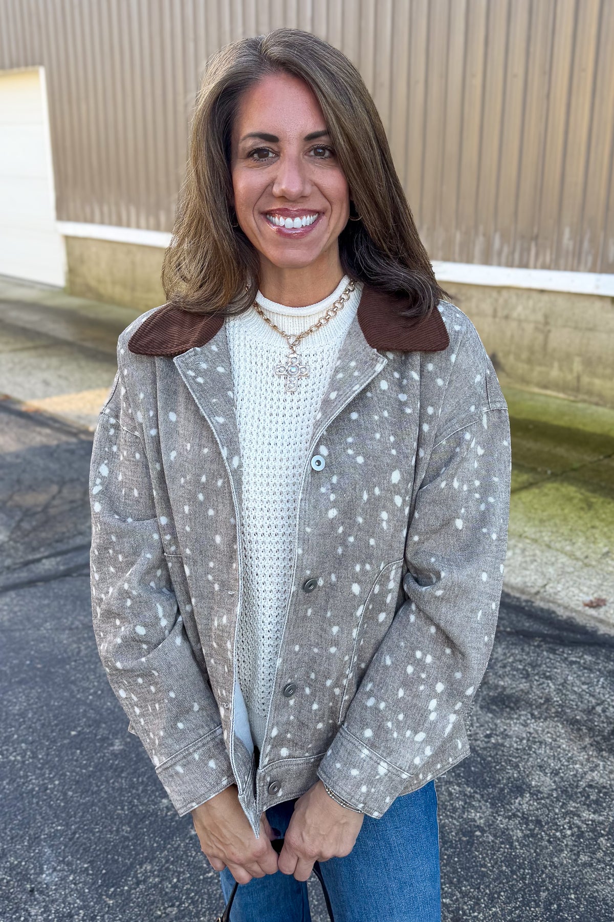 Mocha Bambi Barn Jacket