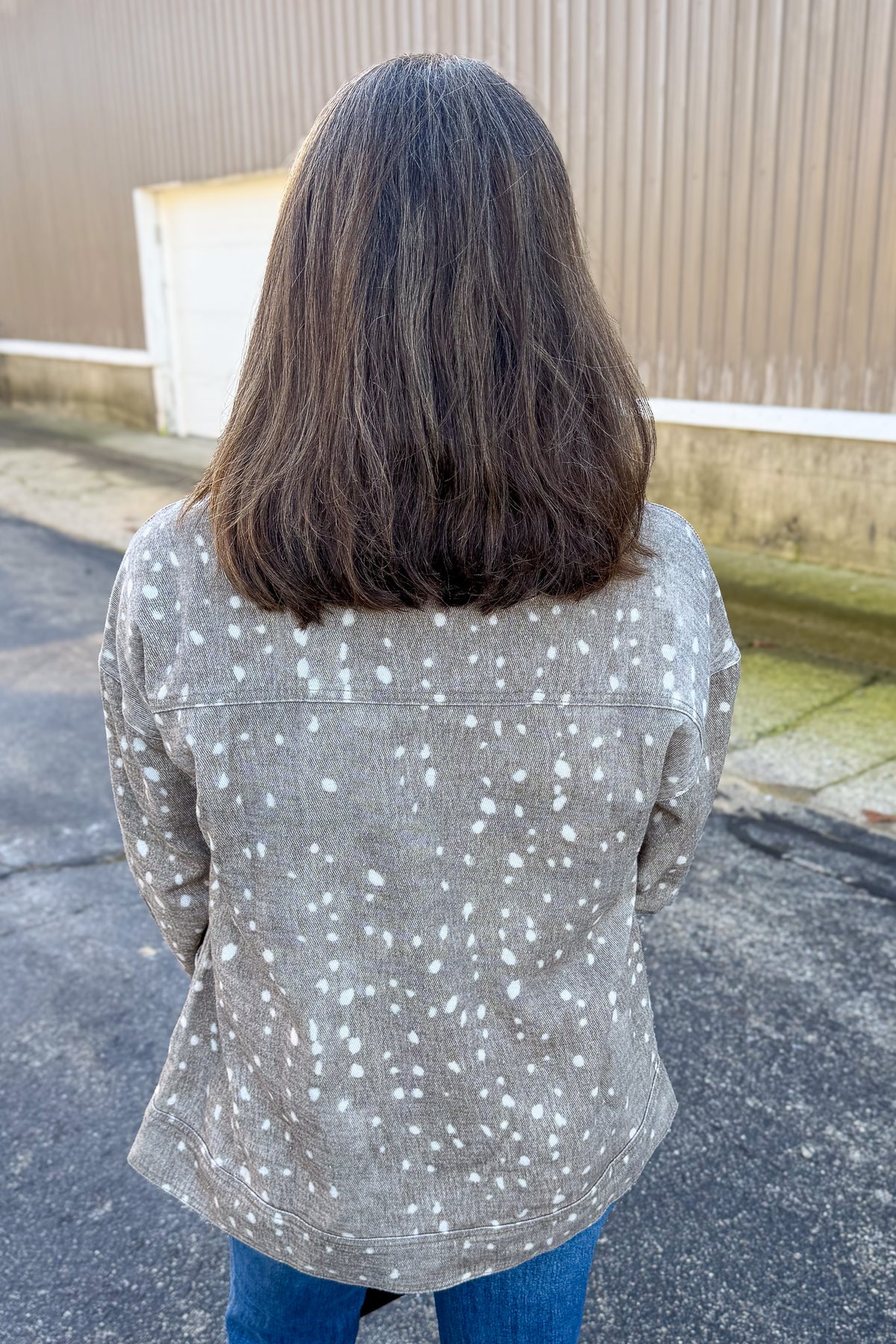 Mocha Bambi Barn Jacket Back