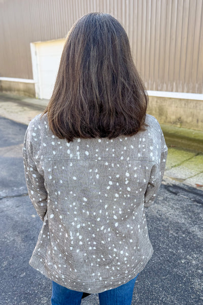 Mocha Bambi Barn Jacket Back