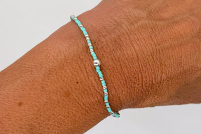 Hope Unwritten Sterling Bracelet - Mint worn