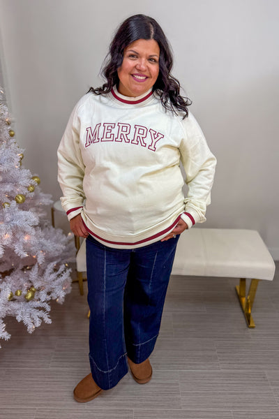 Ivory Merry Sweatshirt