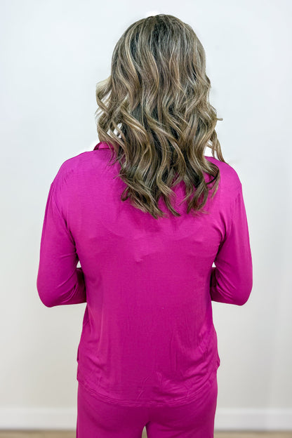 Berry Burst Bamboo Pajama Set Back