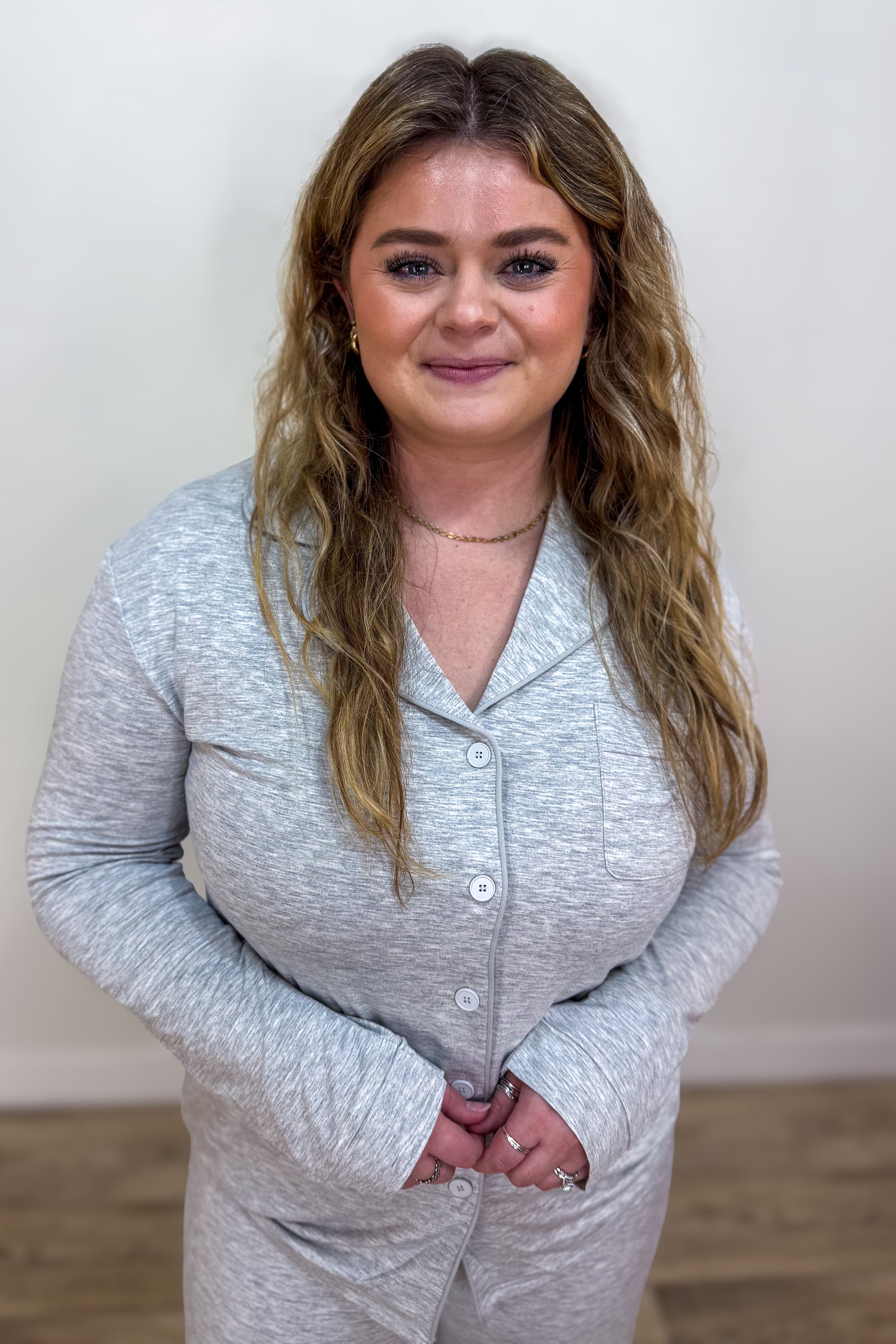 Heather Gray Bamboo Pajama Set 