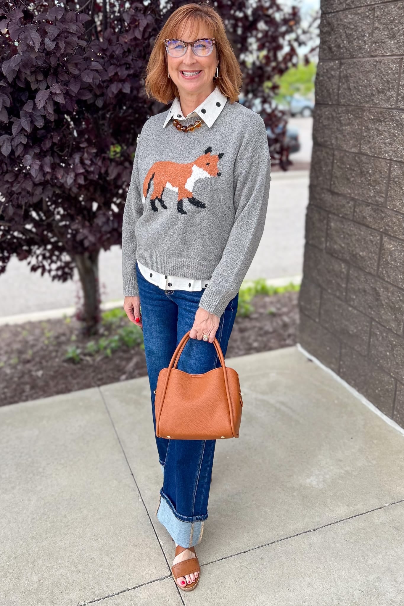 Mocha Fox Sweater Styled
