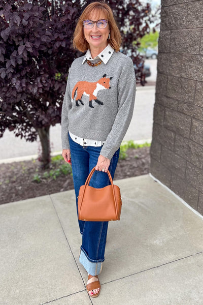 Mocha Fox Sweater Styled