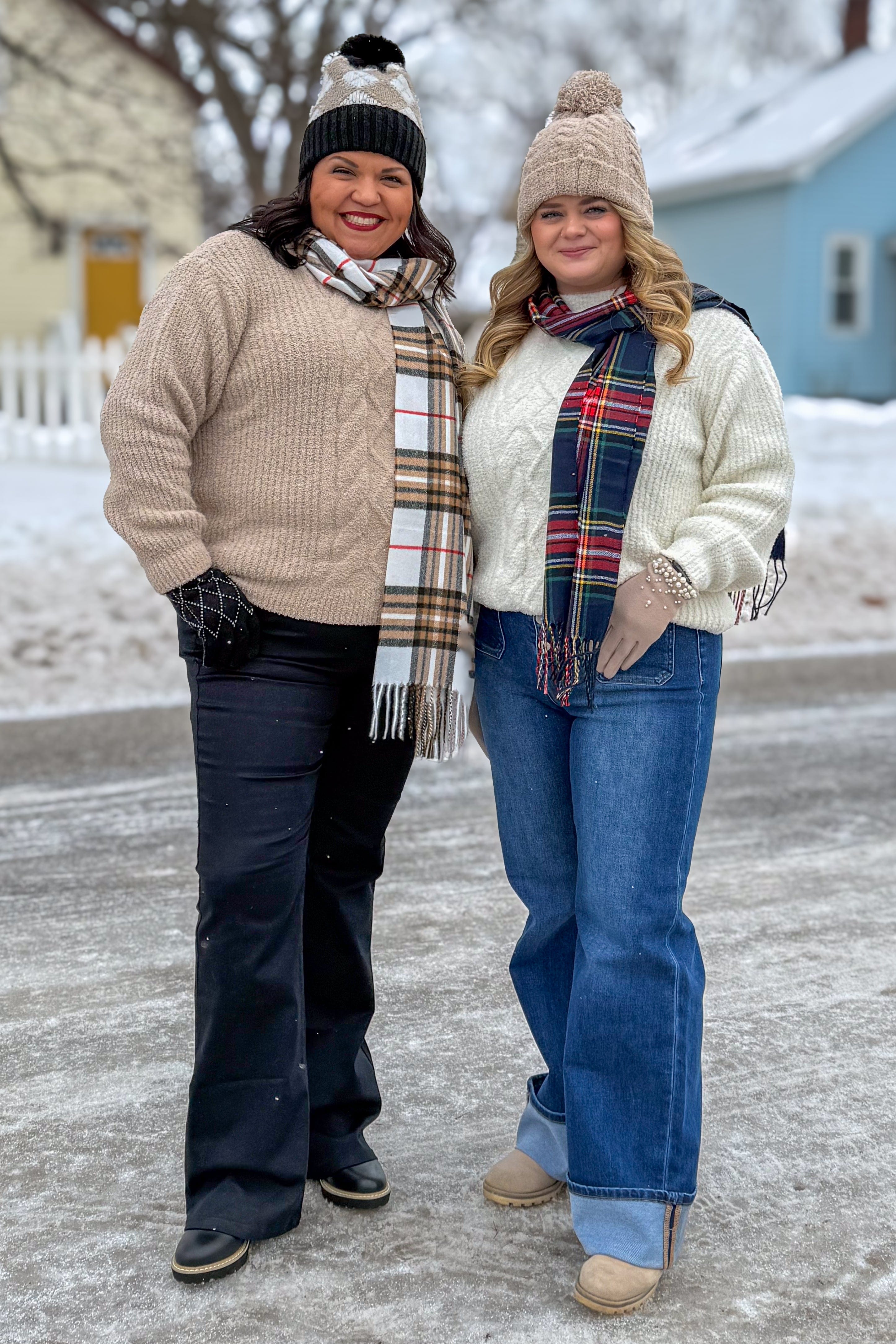 Beige Soft Ribbed Sweater