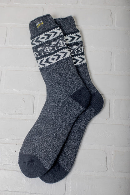 Polar Extreme Heat Men's Fairisle Brushed Sock