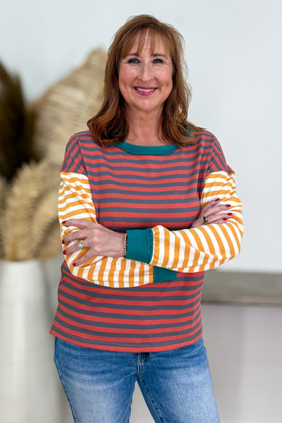 Rust Stripe Block Popover