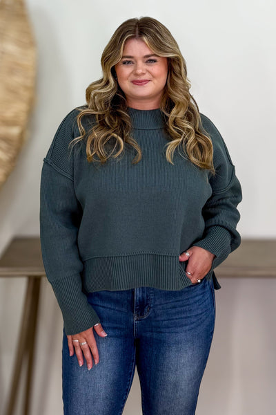 Jade Drop Shoulder Sweater