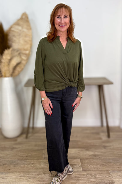 Olive Lizzy Blouse styled