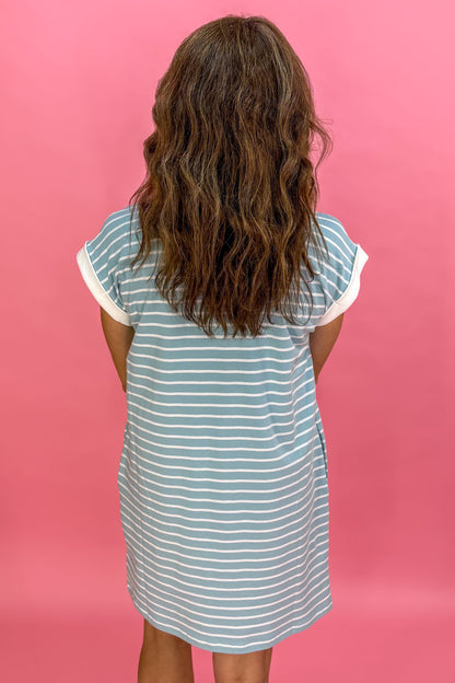 Sea Angel Stripe T-Shirt Dress back