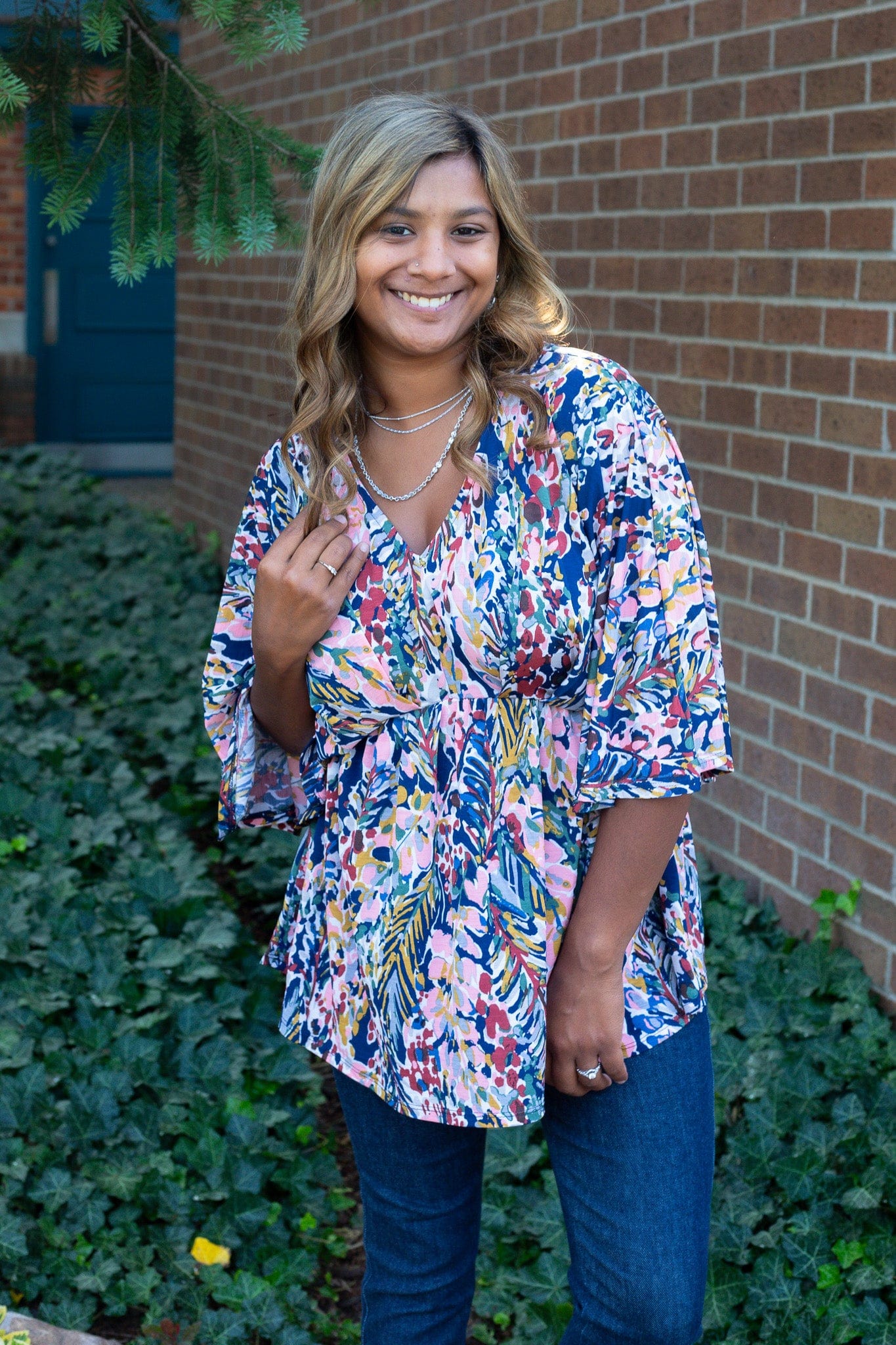 Navy Multi Dreamer Top