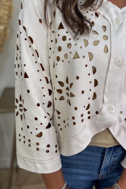 Faux Suede Short Jacket detail
