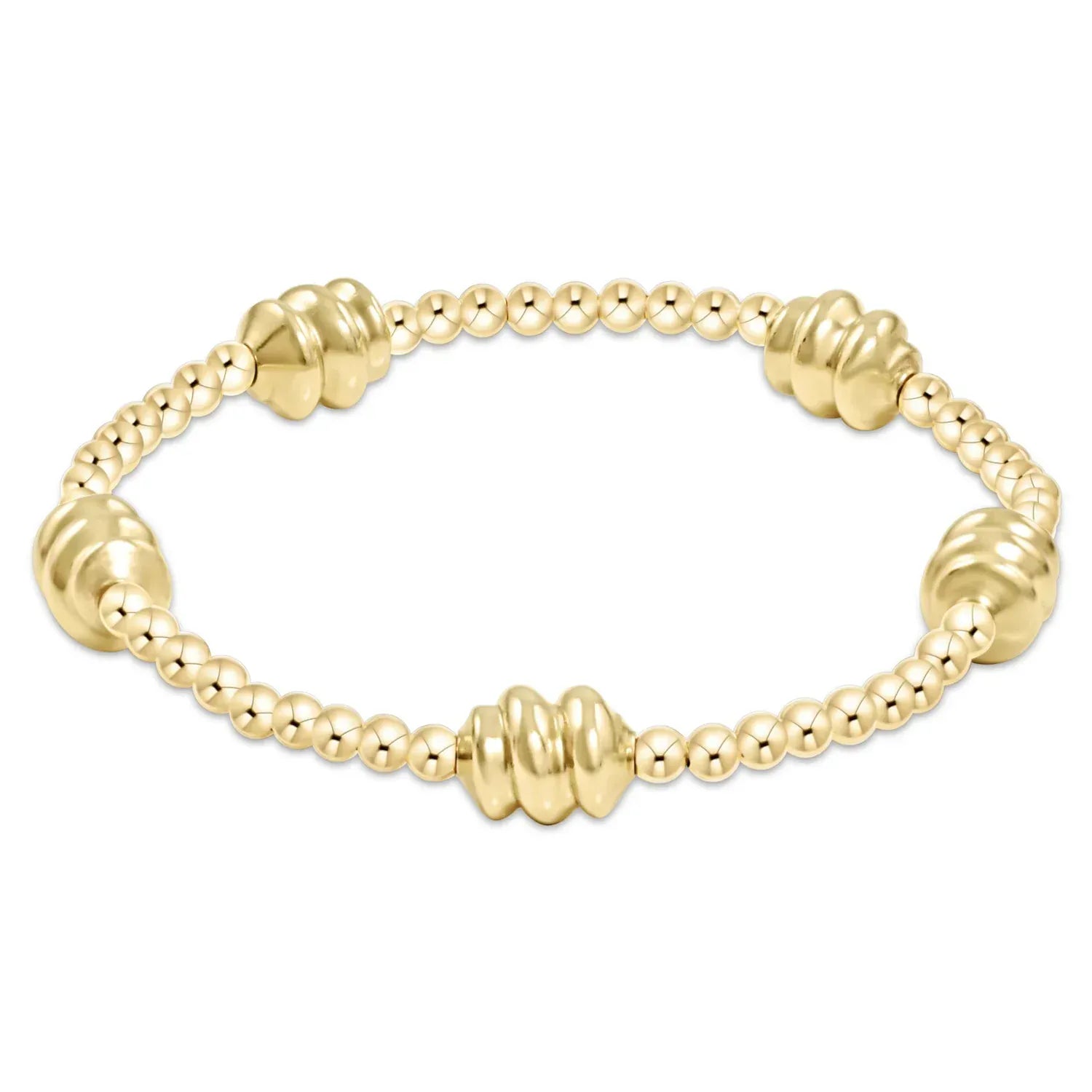 Extends - Admire Gold 3mm Bead Bracelet - Gold