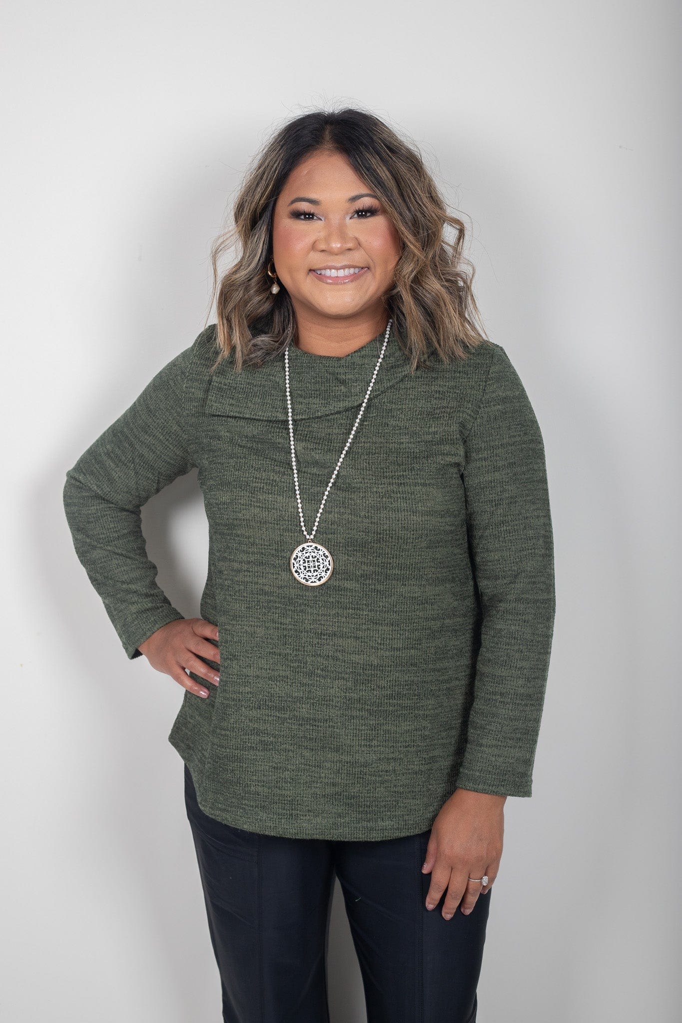 Cozy Olive Top
