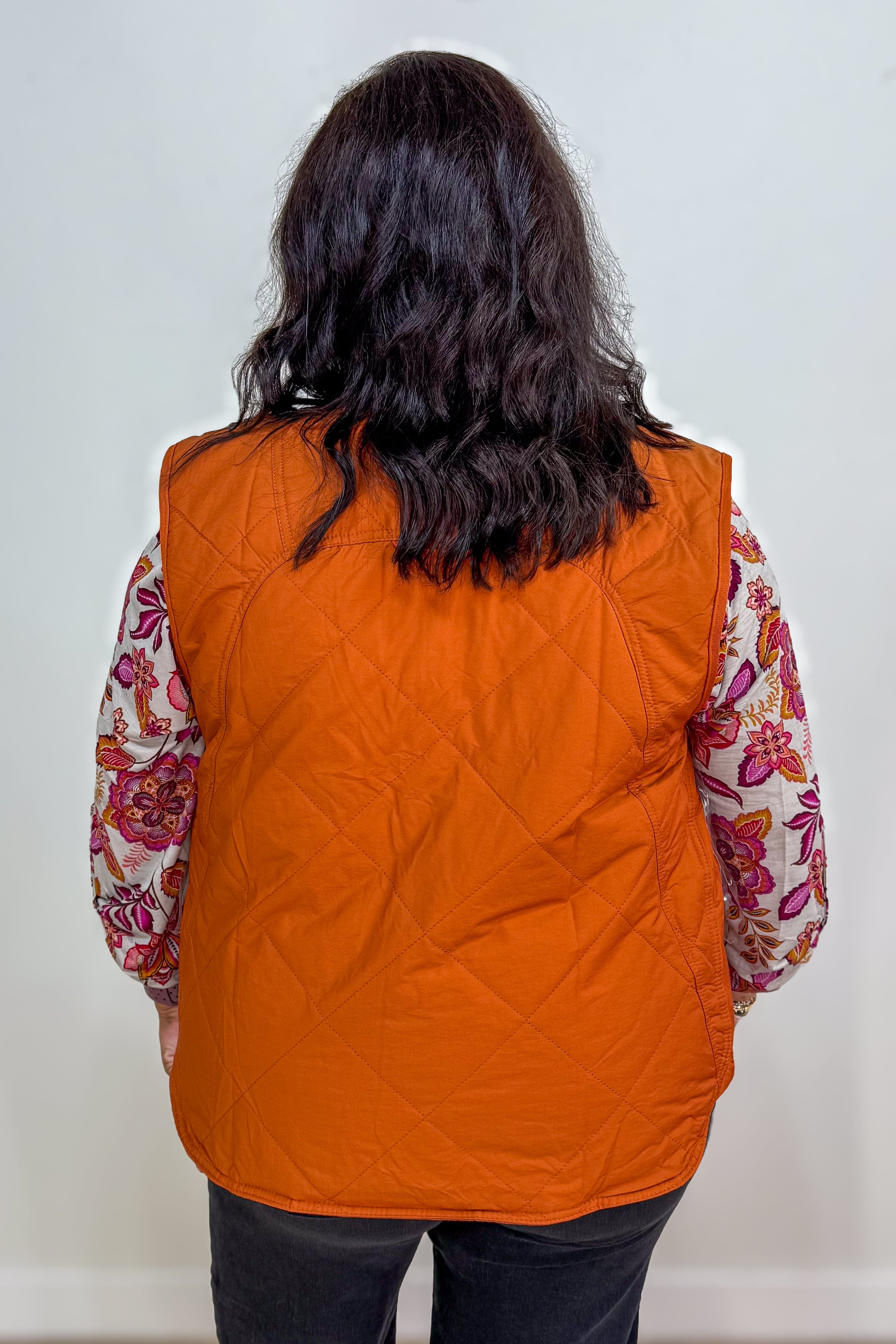Maple Button Quilted Vest