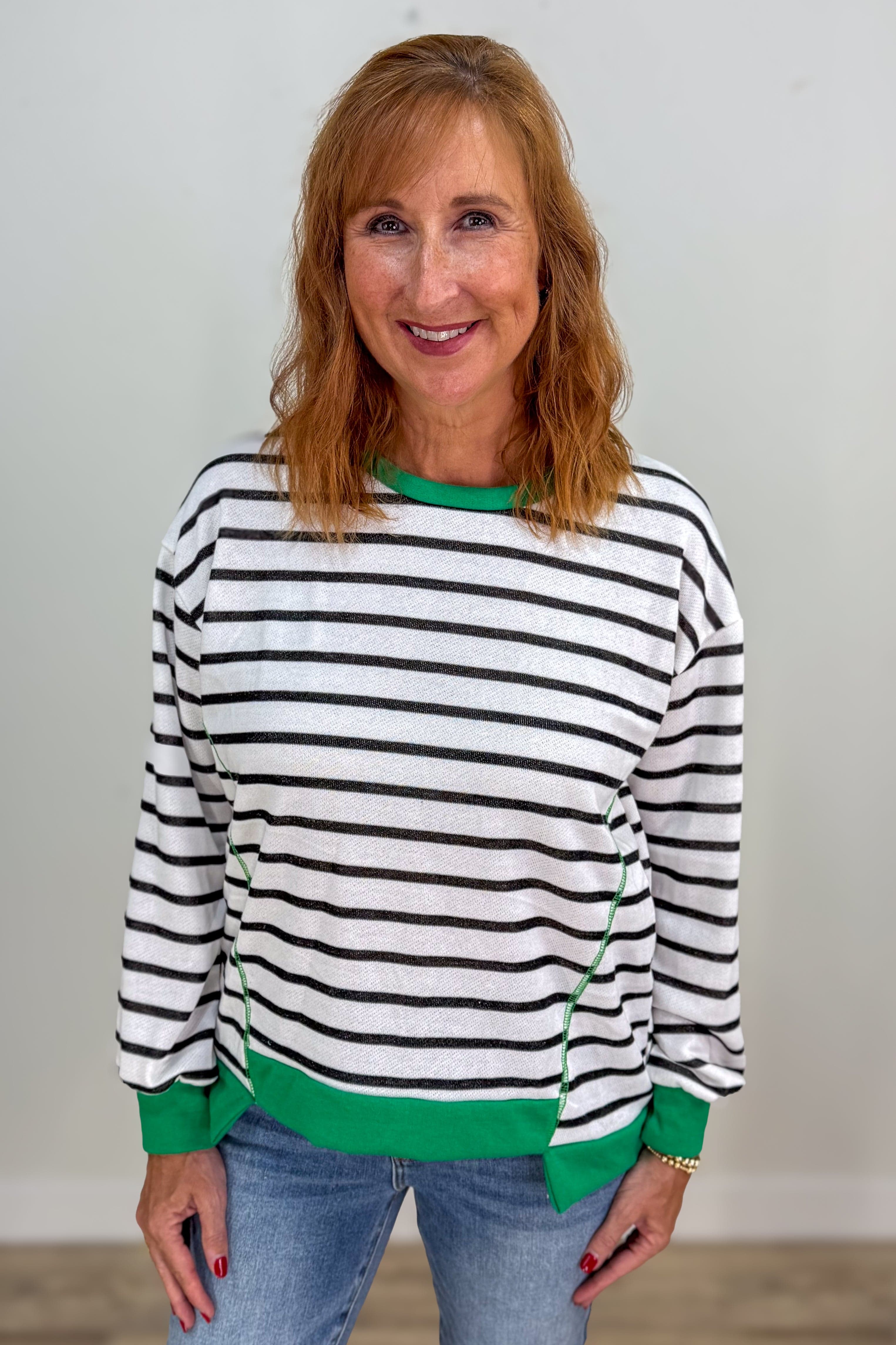 Kelly & Stripe Sweatshirt