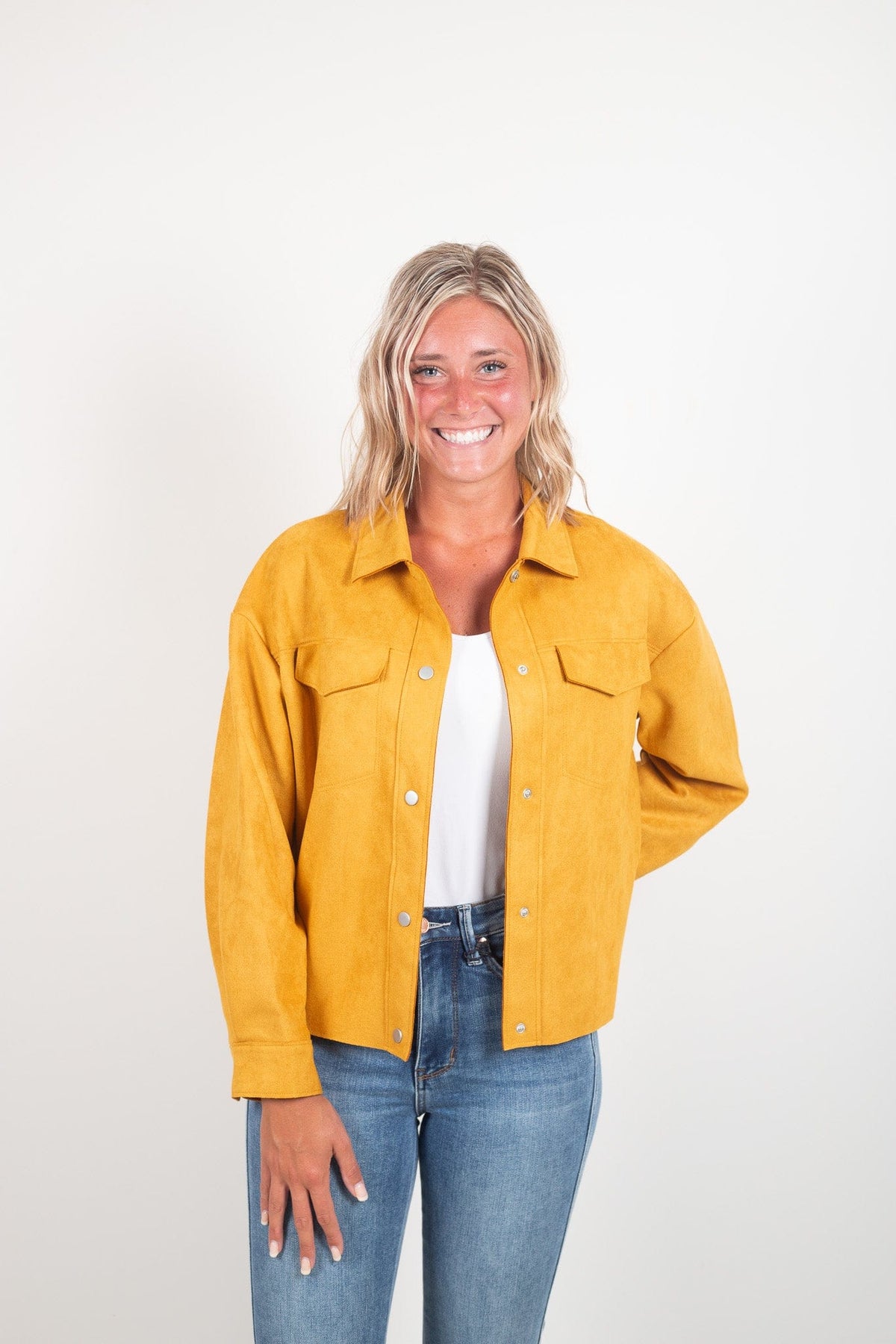 Mustard Suede Jacket