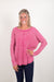 Hot Pink Oversized Waffle Top