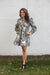 Black & Ivory Mixed Floral Dress