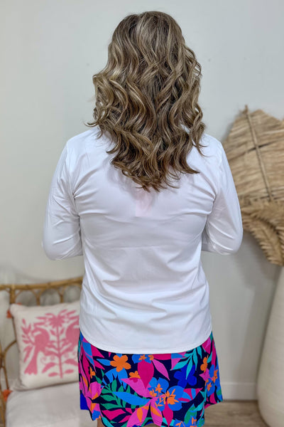 White Penelope Full-Zip Jacket Back